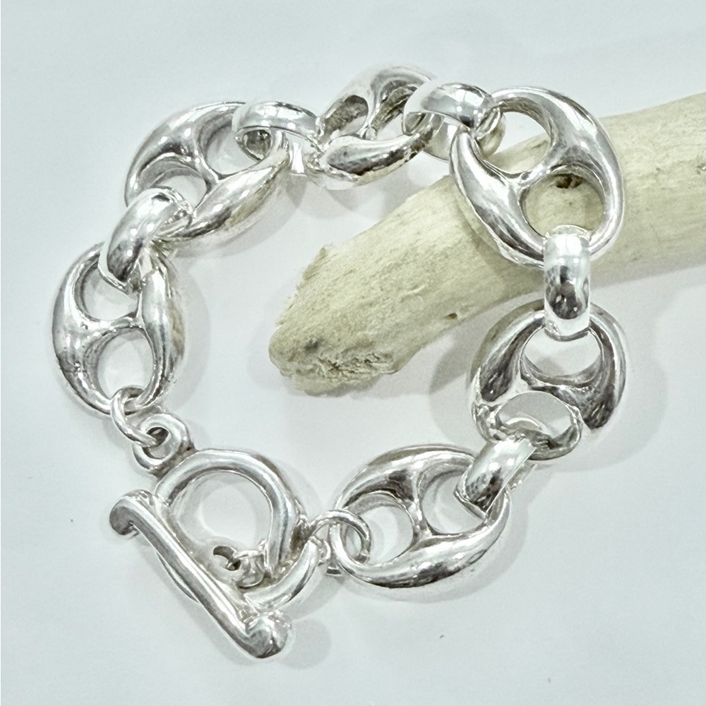 Chunky Silver Link Bracelet